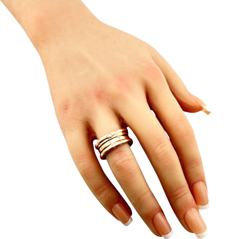 Bulgari B.zero1 3-band ring, 1, 18K pink gold, diamond, women's BVLGARI - Picture 2 of 6